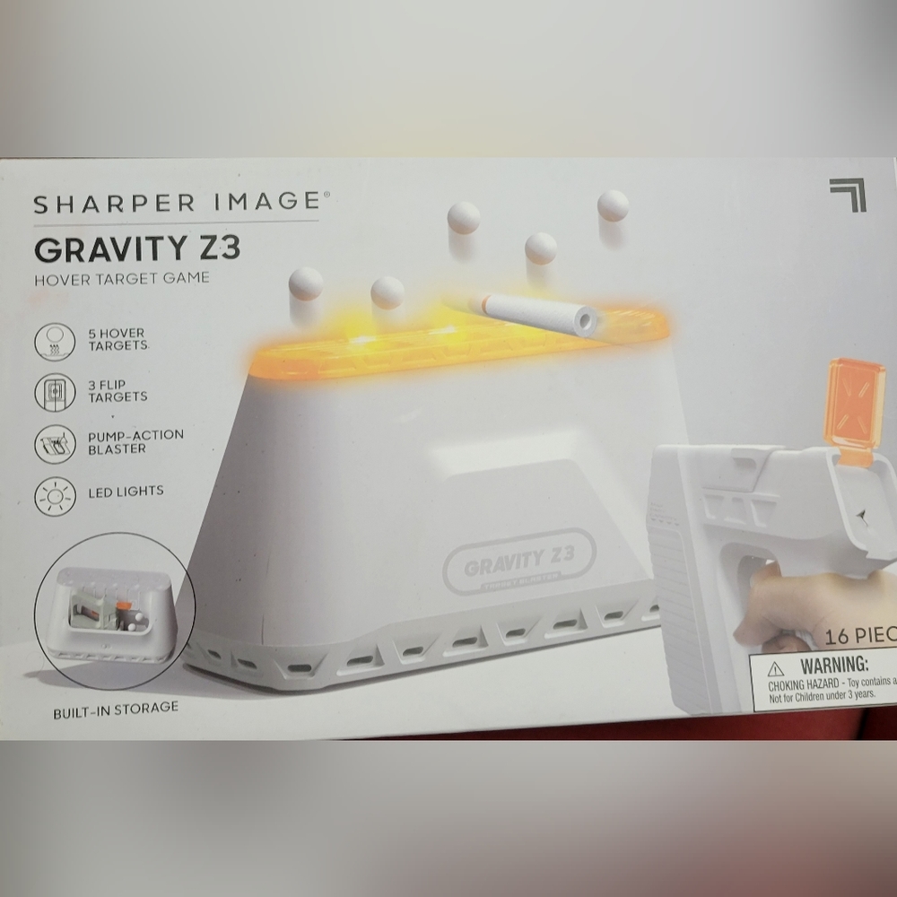 Sharper Image Game Hovering Target Shot - LED Gravity Z3 NEW